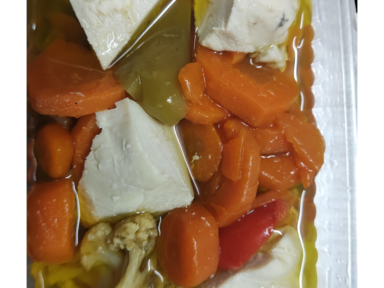 Escabeche de verdura y pollo