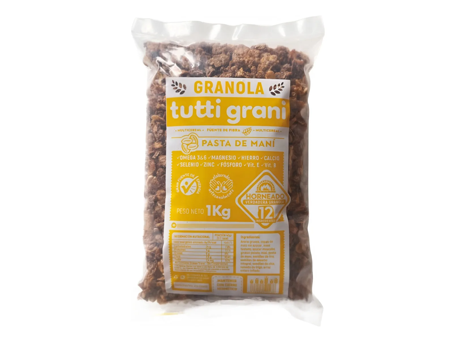 Granola c/pasta de mani x kilo