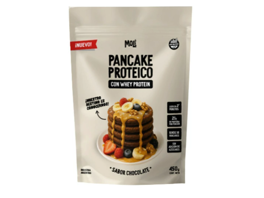 Pancake proteico de chocolate