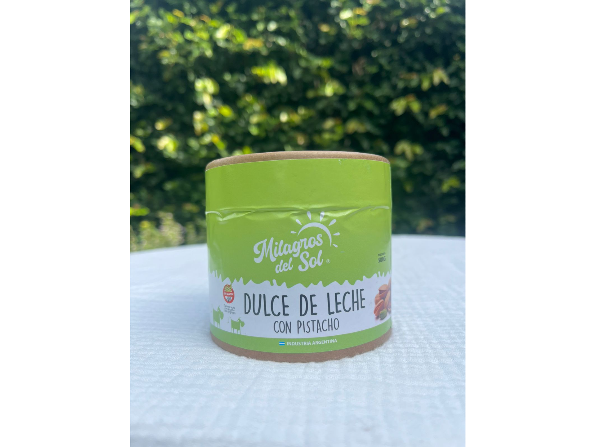 Dulce de leche con pistacho x500g