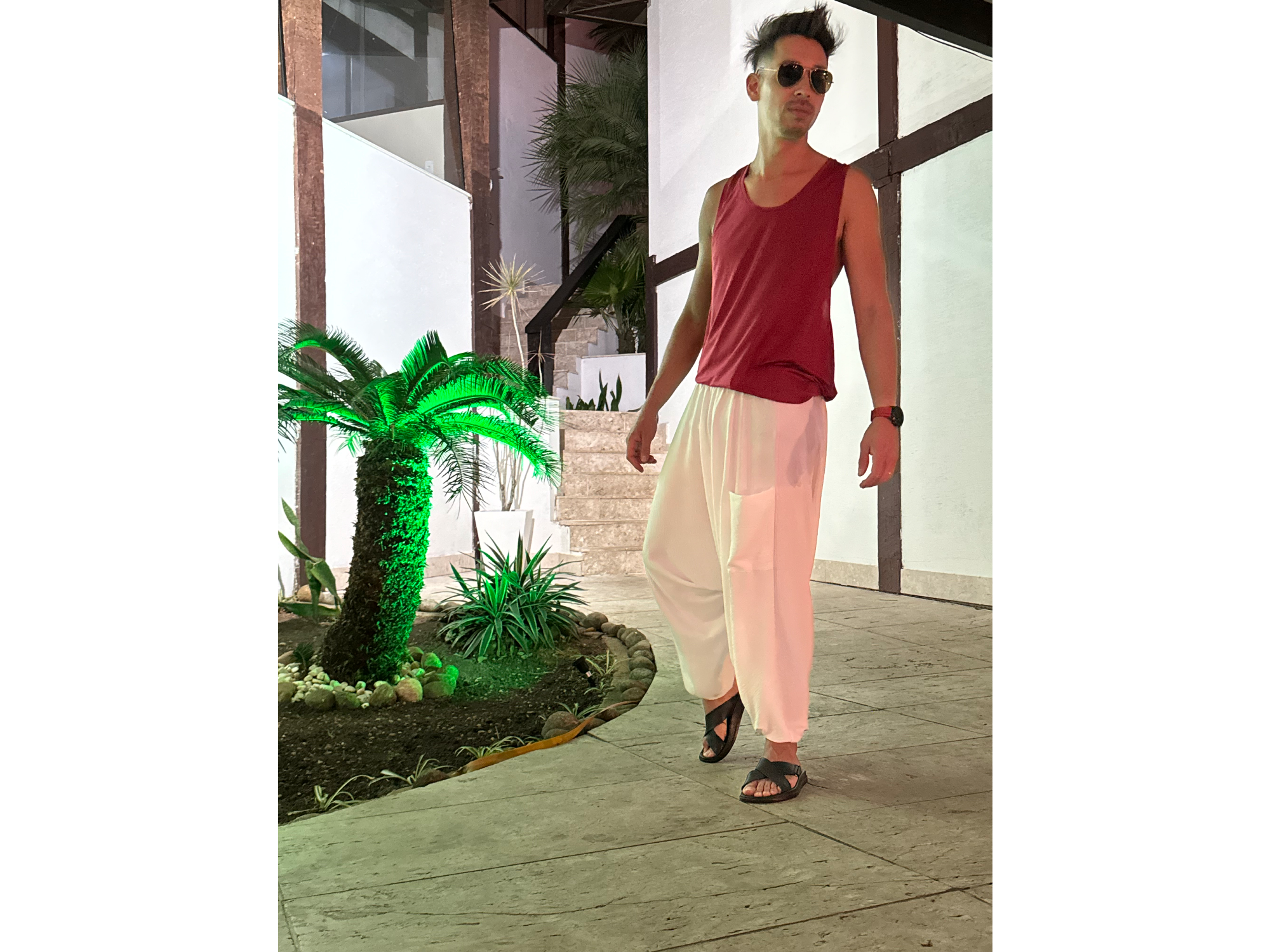 Pantalón Bali crep Blanco