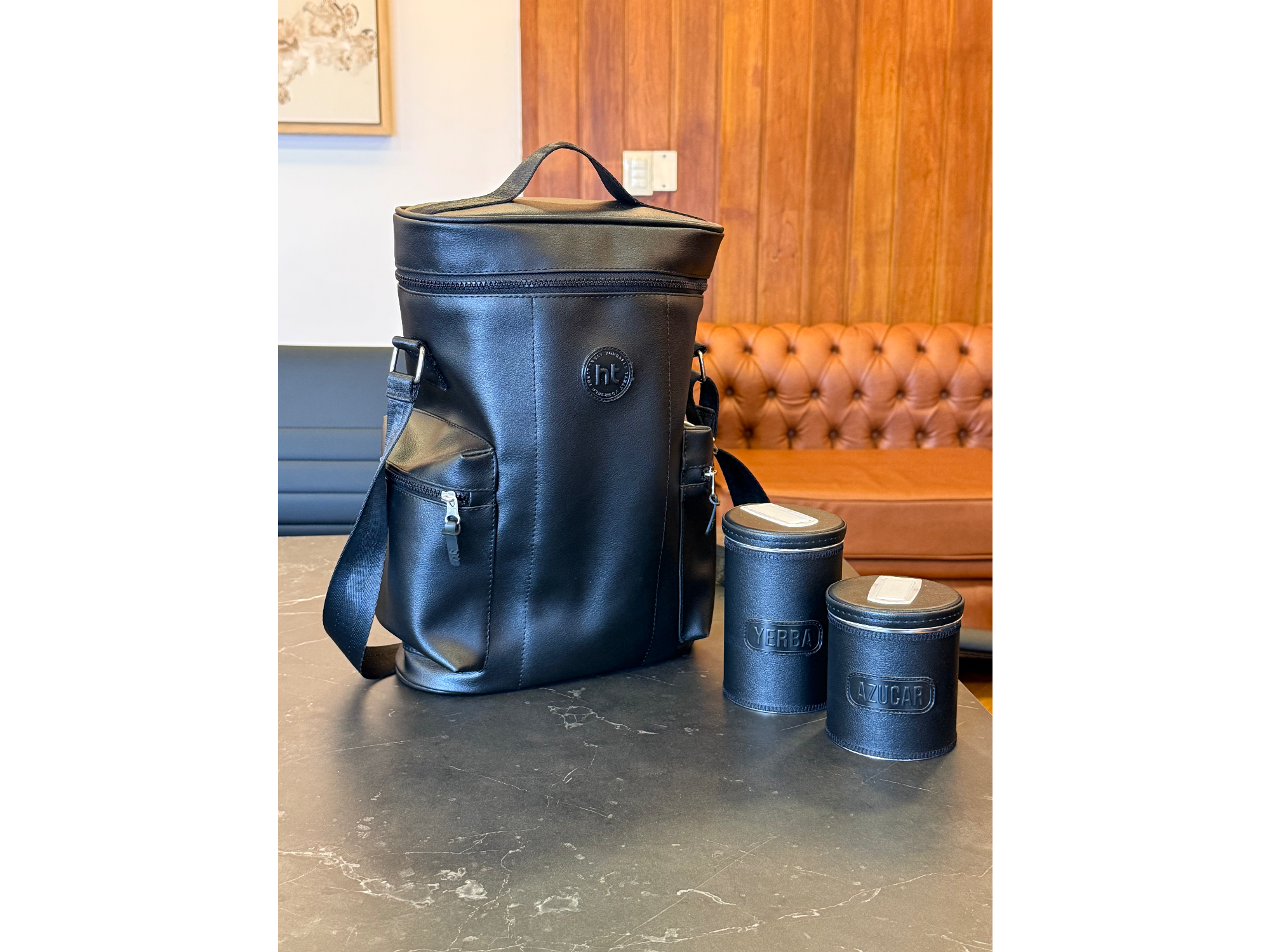 Bolso matero clásico negro