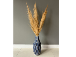 Jarrón Florero Azul Grande