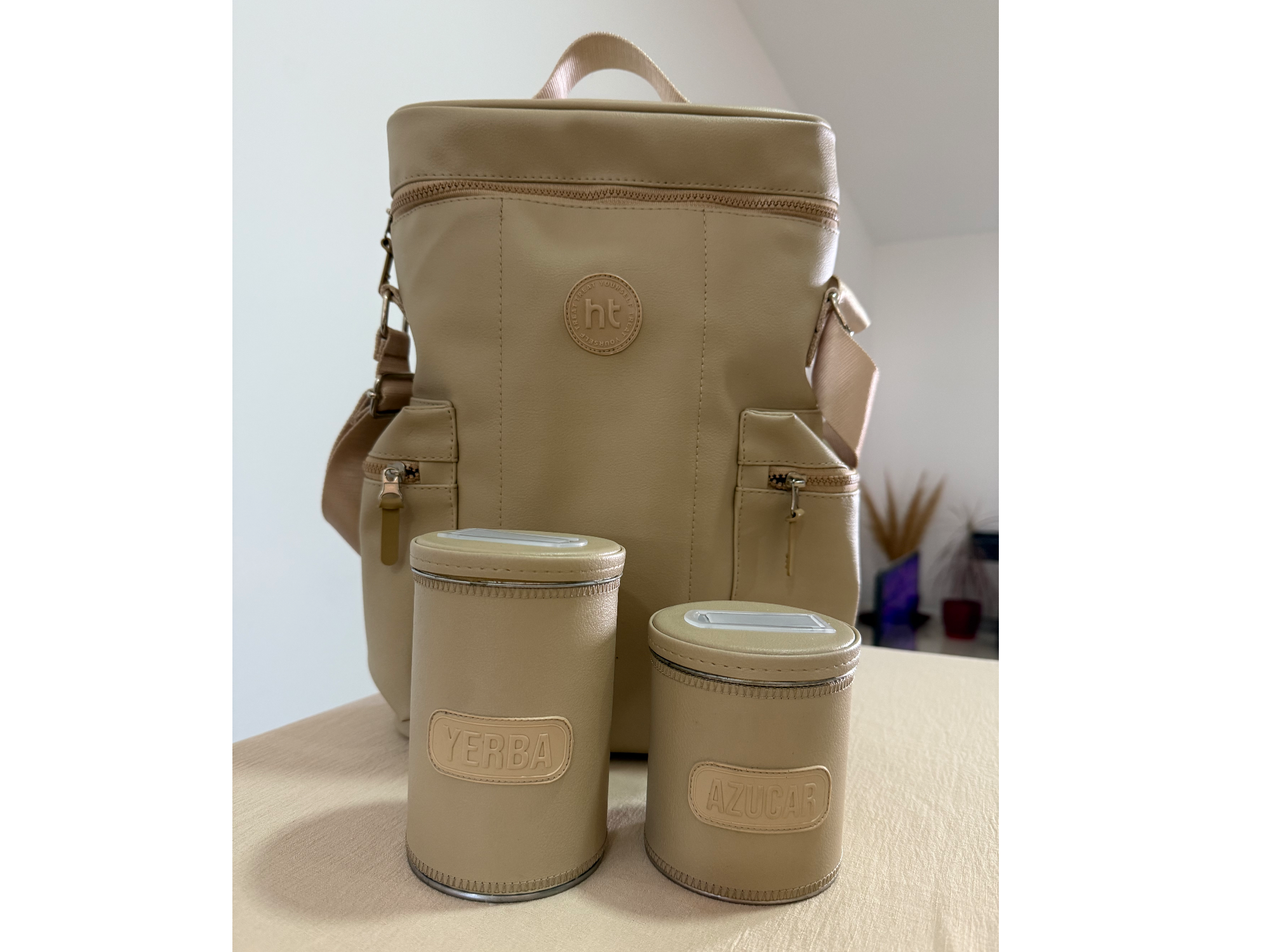 Bolso matero clásico beige