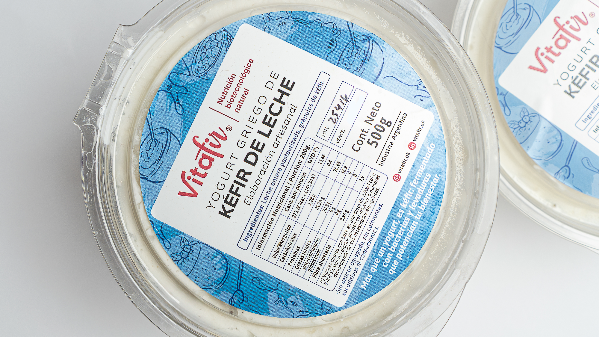 Yogurt griego de kéfir de leche