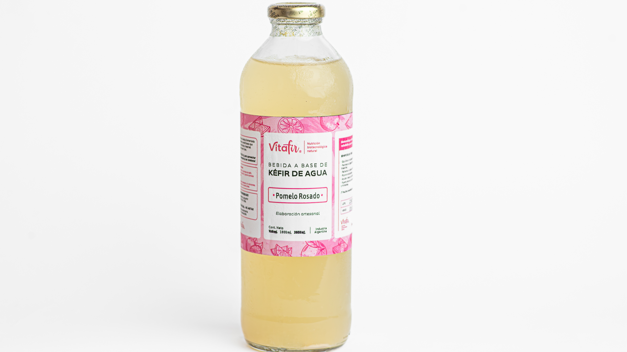 Kéfir de agua envase de vidrio precio unitario