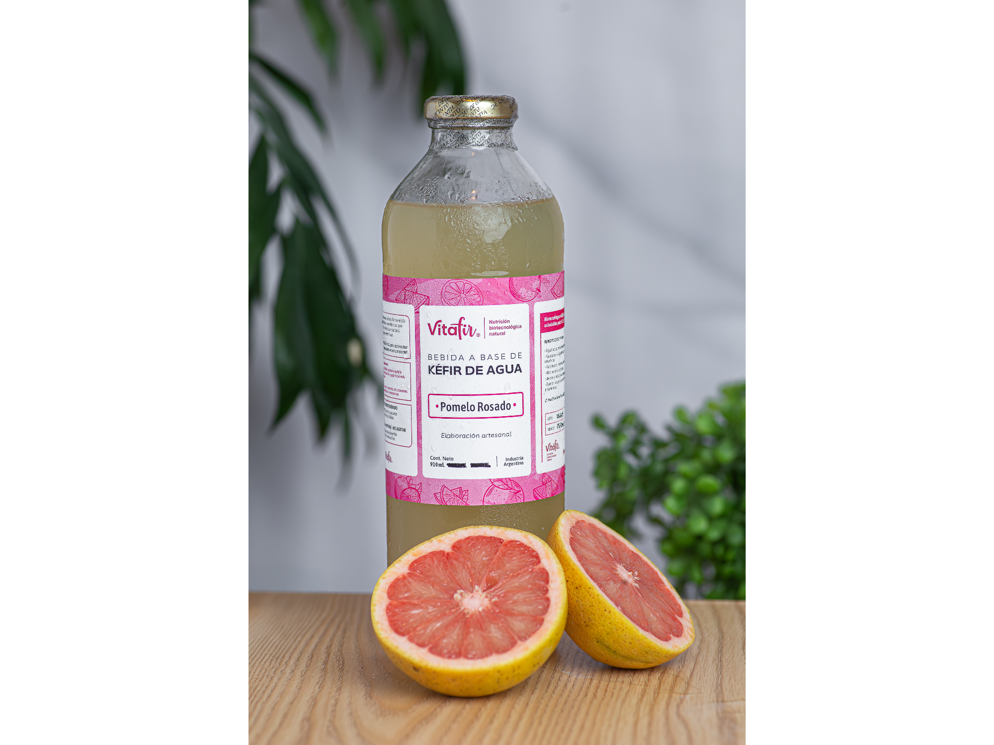 Kéfir de agua Pomelo Rosado