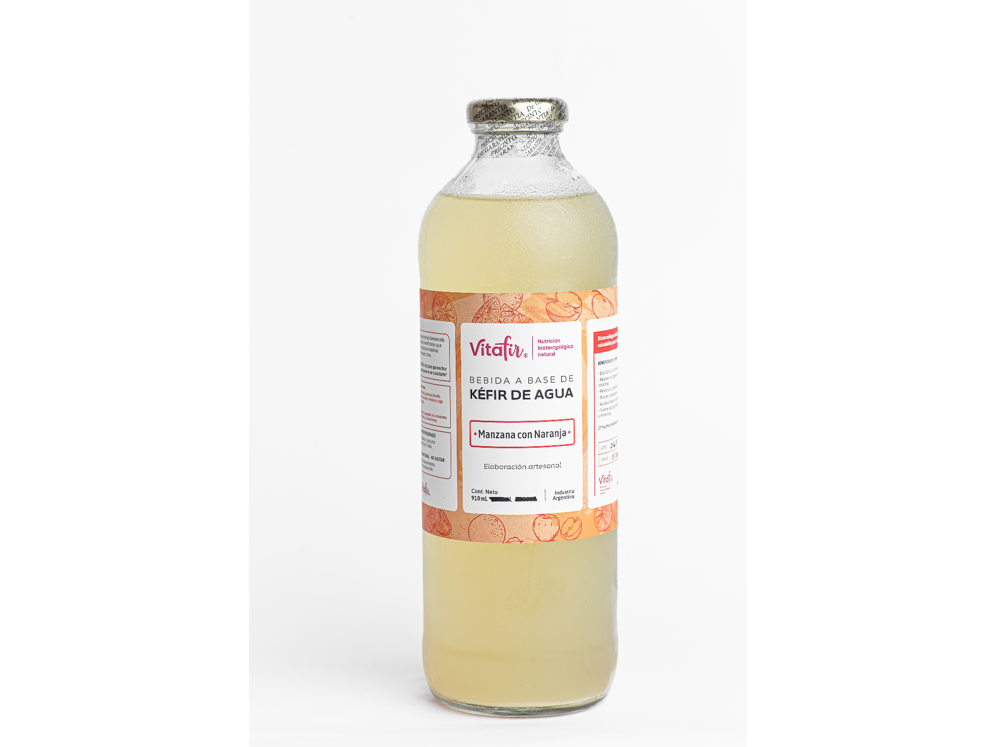 Kéfir de agua Manzana Naranja