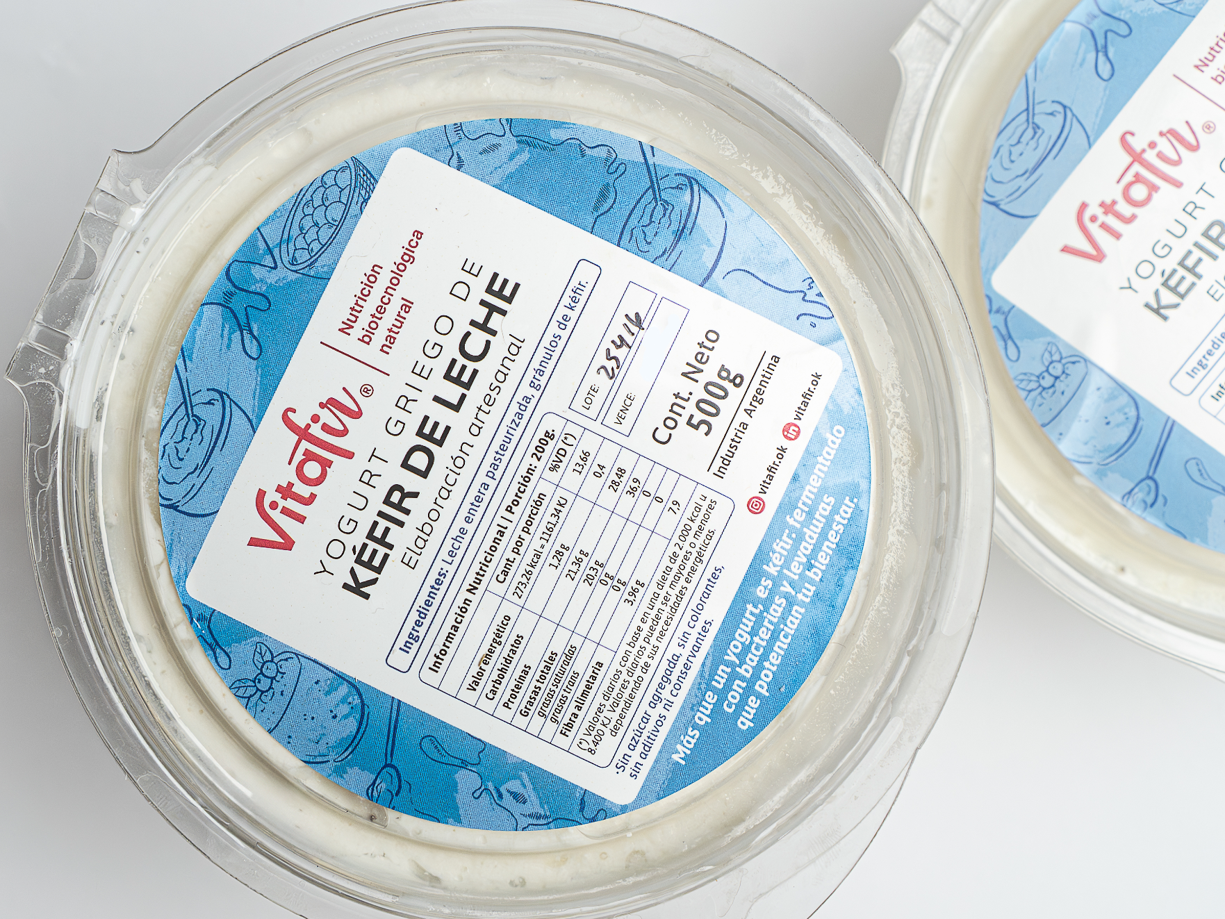 Yogurt griego de kéfir de leche 500 g