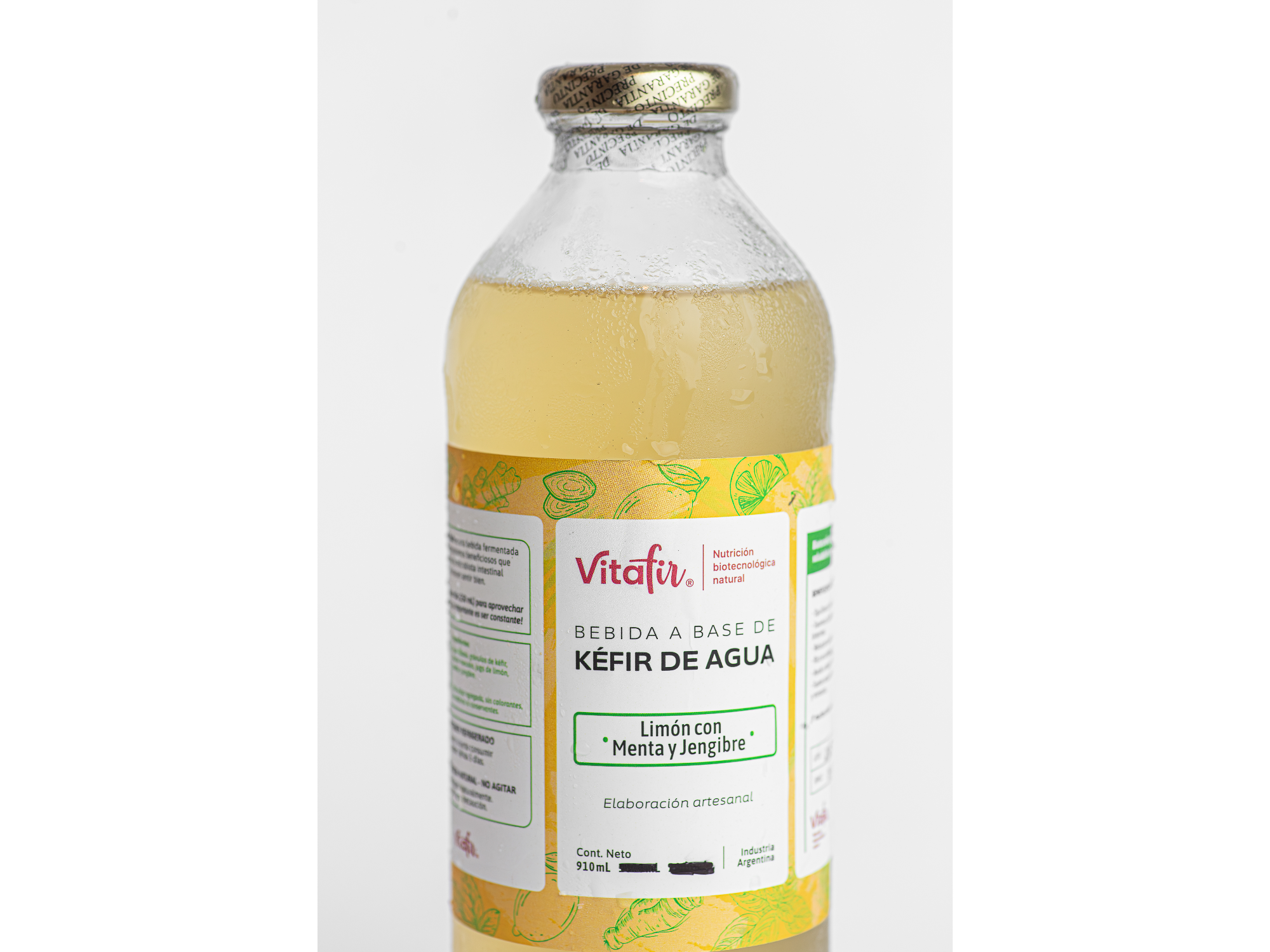 Kéfir de agua Limón Menta y jengibre