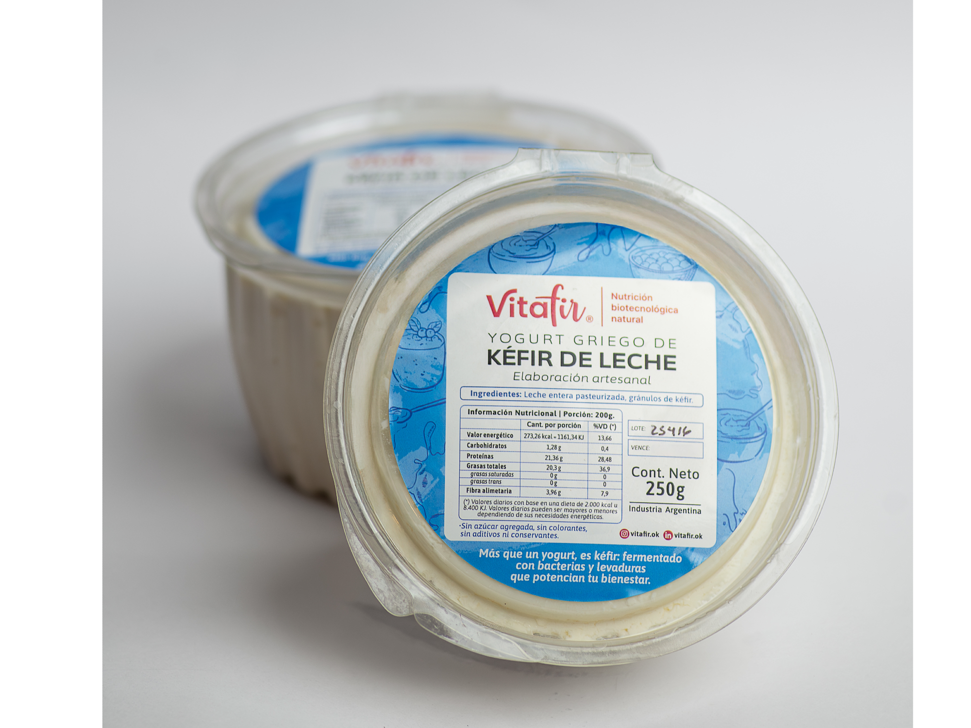 Yogurt griego de kéfir de leche 250 g