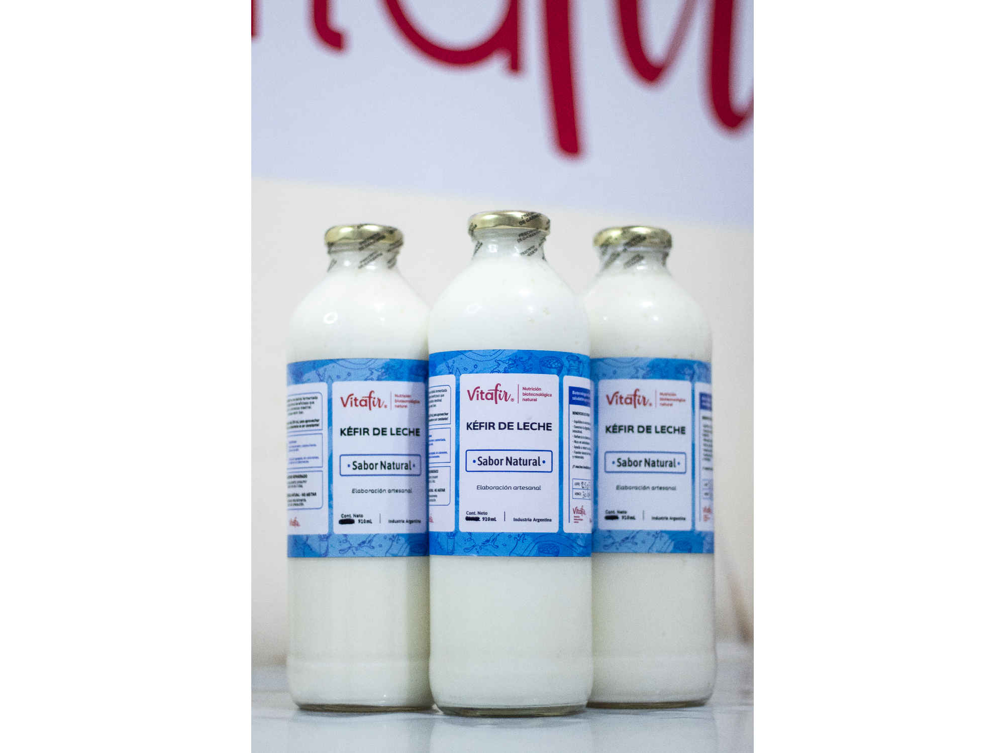 PACK 3 kéfir de leche  910 ml
