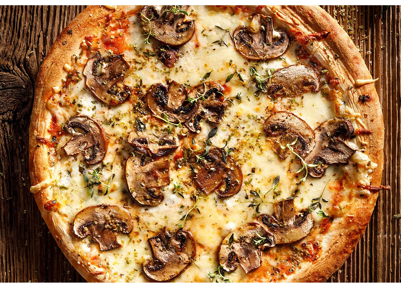 Champiñones y provolone