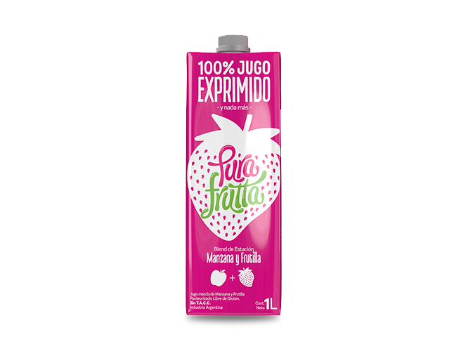 (094) Jugo Pura Frutta Manzana/Frutilla x 1 L