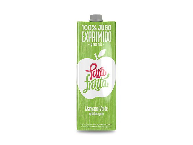 (084) Jugo Pura Frutta Manzana Verde x 1 L
