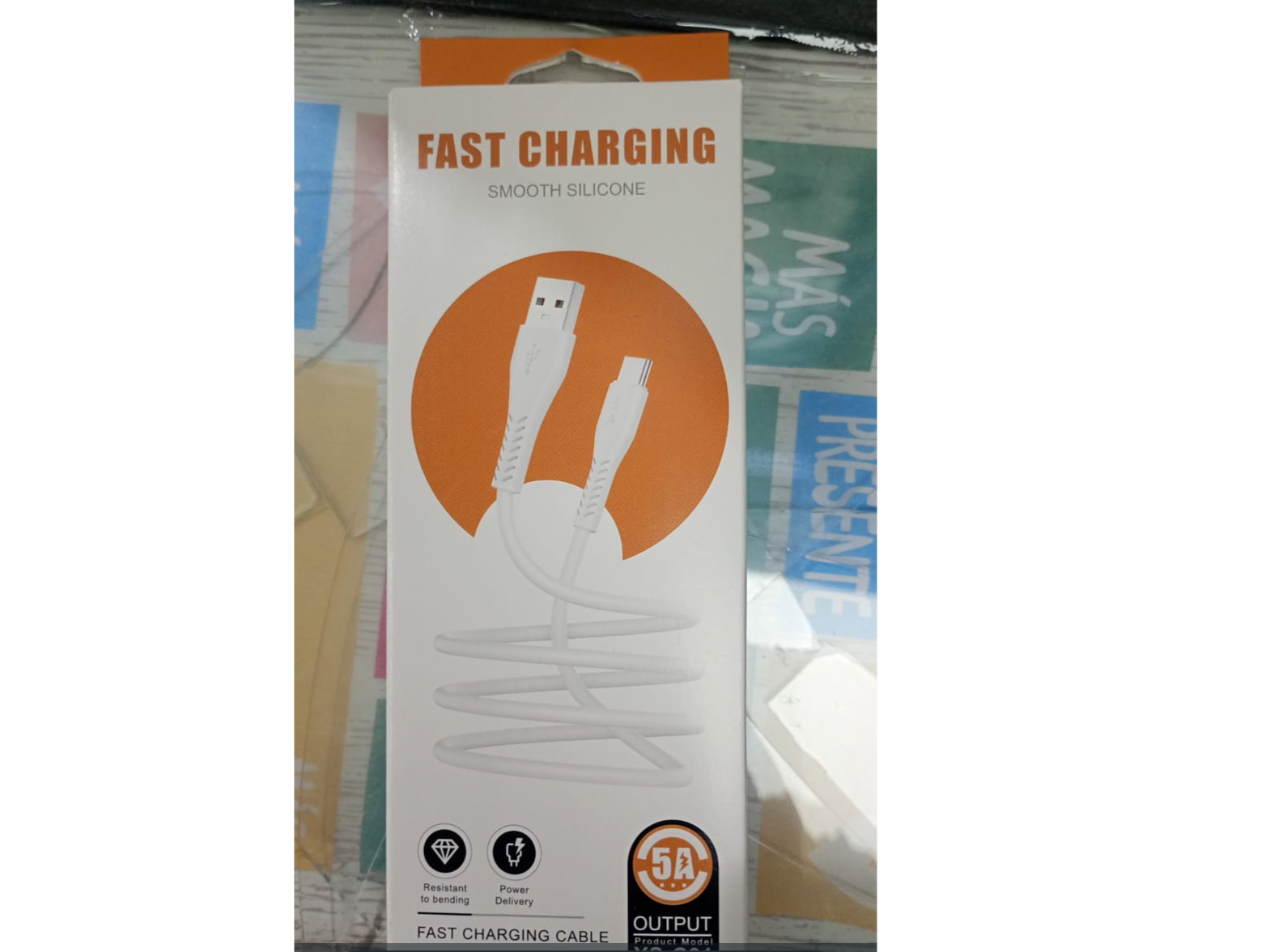 Cable iPhone carga rapida 5 A