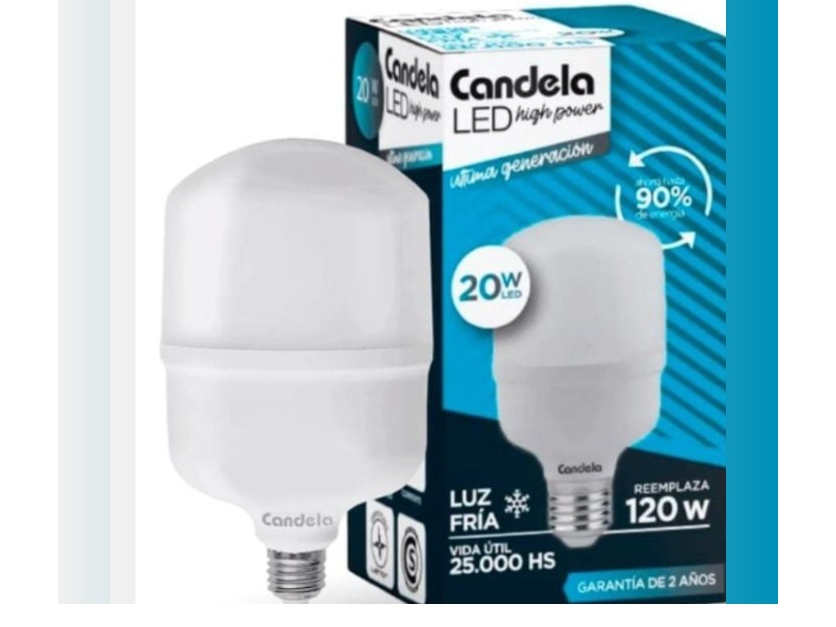 Lámpara galponera 20w