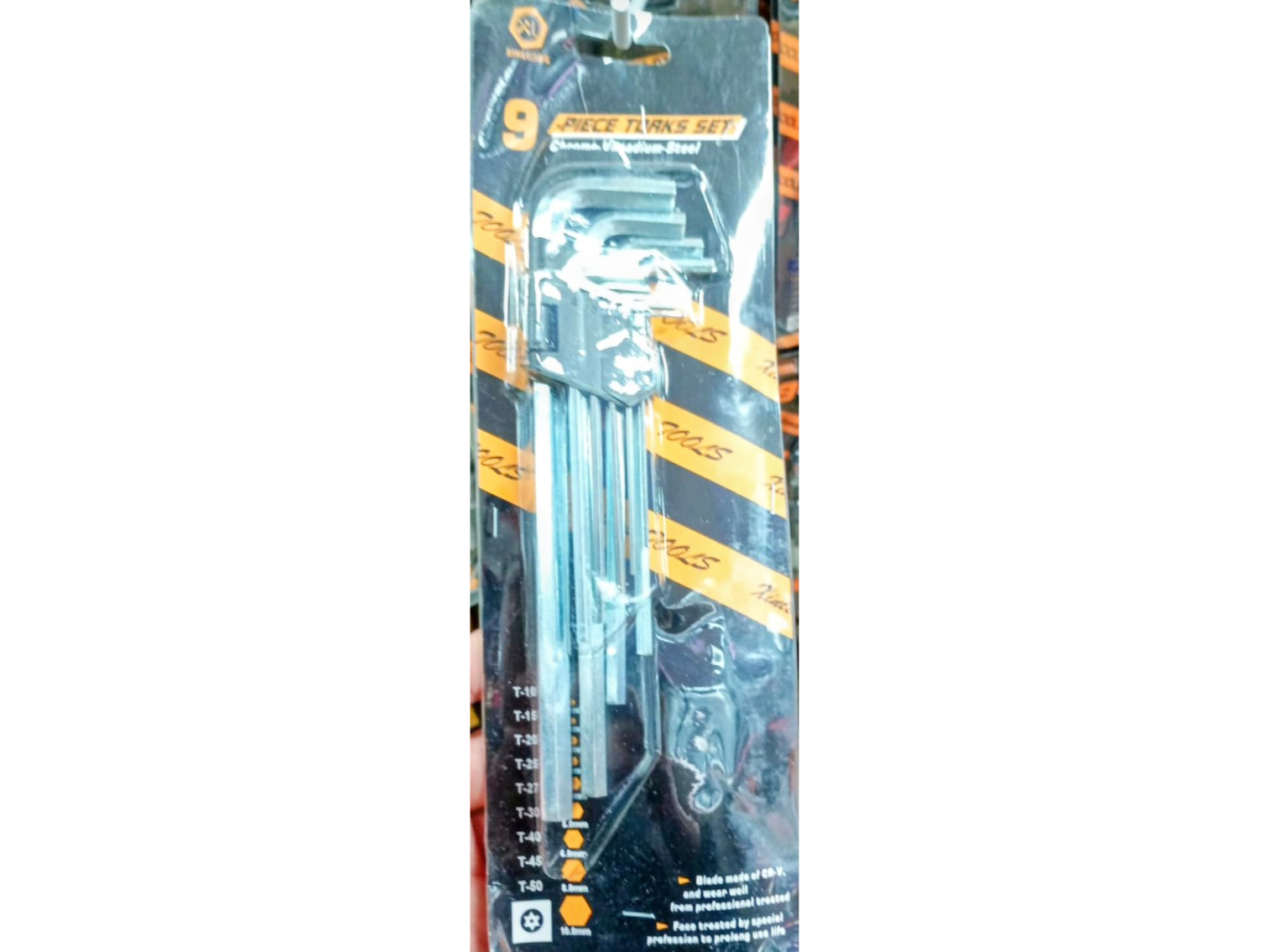 Llave Allem x 9 piezas largas