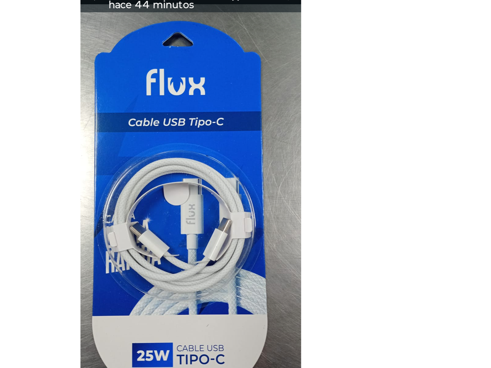 Cable CaC 25w carga rapida