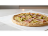 Pizza de mozza con jamon chica - 4 porciones