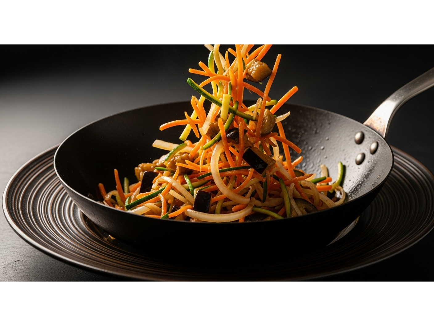 WOK DE VEGETALES SALTEADOS + SALA DE SOJA + PAN