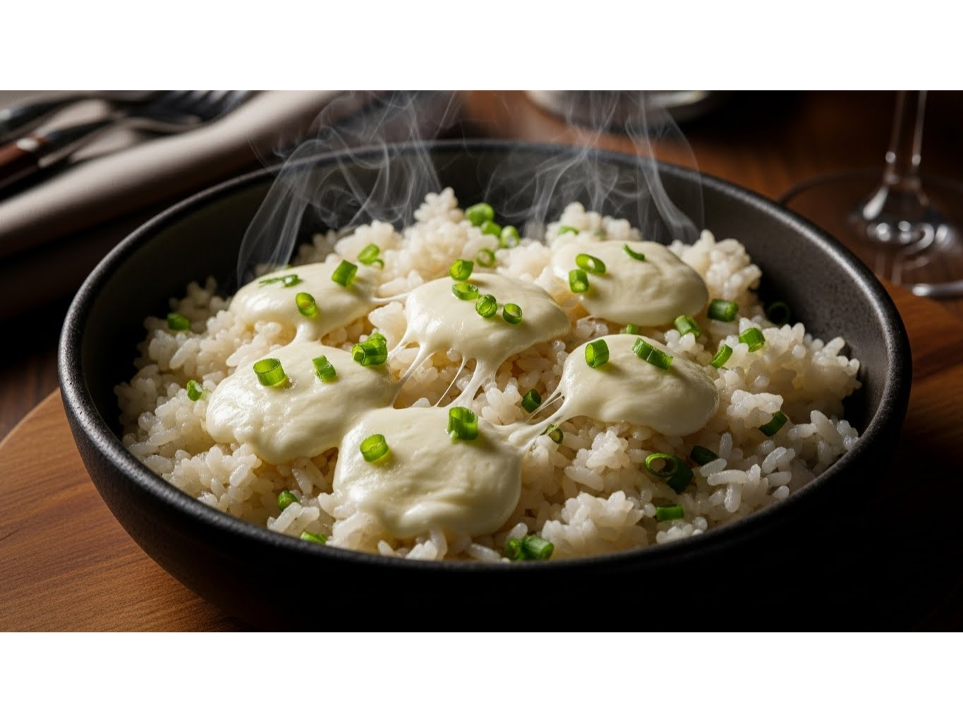 ARROZ CON MOZZA Y VERDEO