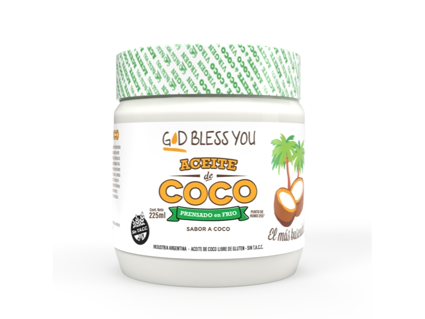 ACEITE DE COCO VIRGEN GOD BLESS YOU