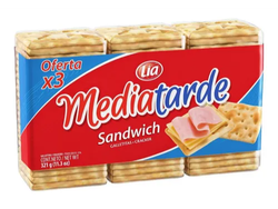 GALLETAS DE AGUA MEDIA TARDE SANDWICH X3