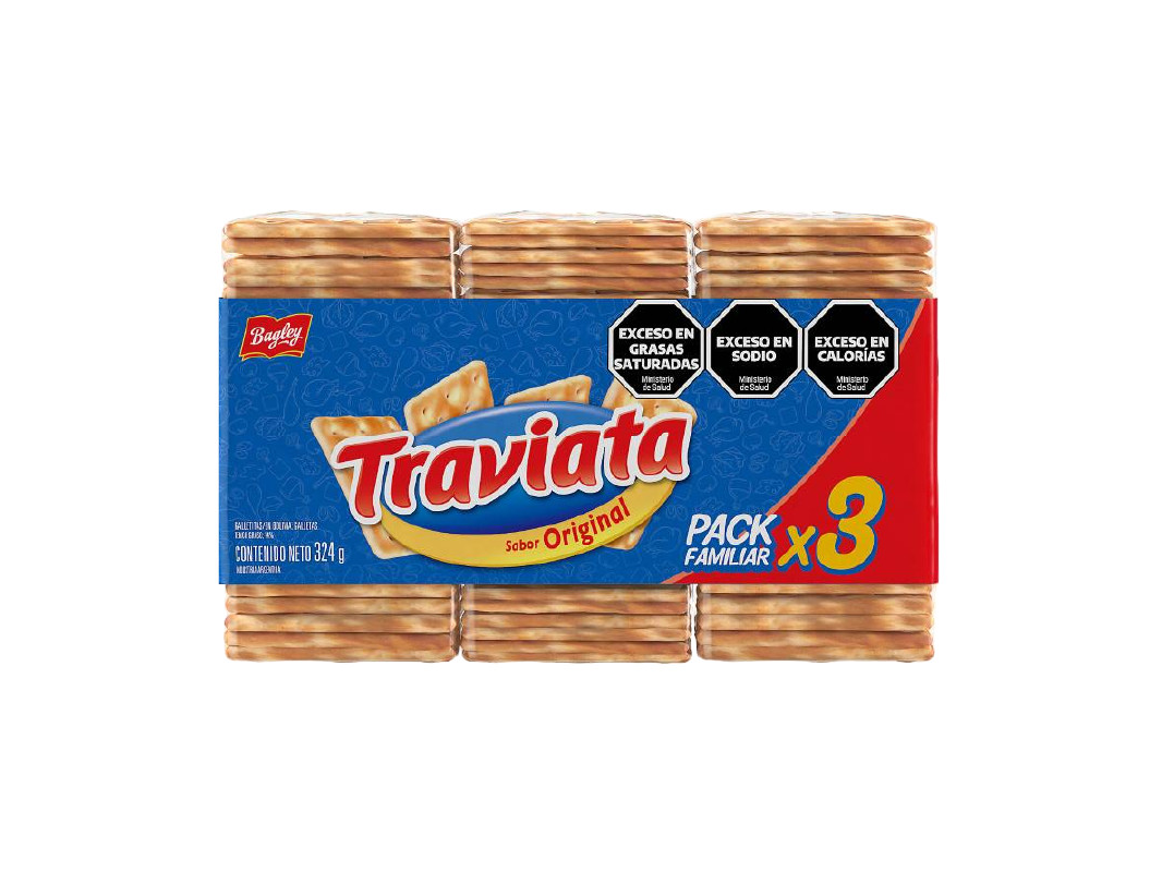 GALLETAS DE AGUA TRAVIATA X3