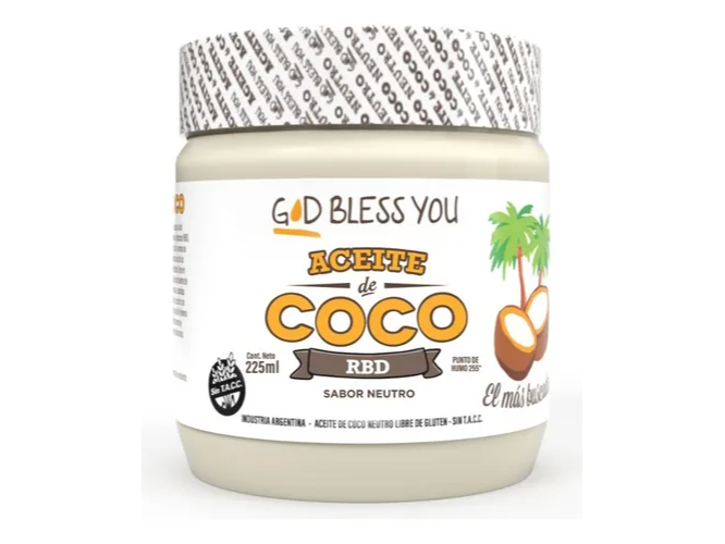 ACEITE DE COCO NEUTRO GOD BLESS YOU