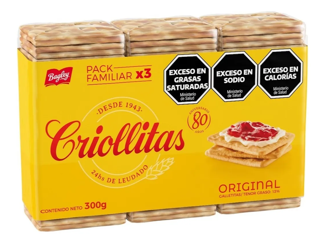 GALLETAS DE AGUA CRIOLLITAS X3