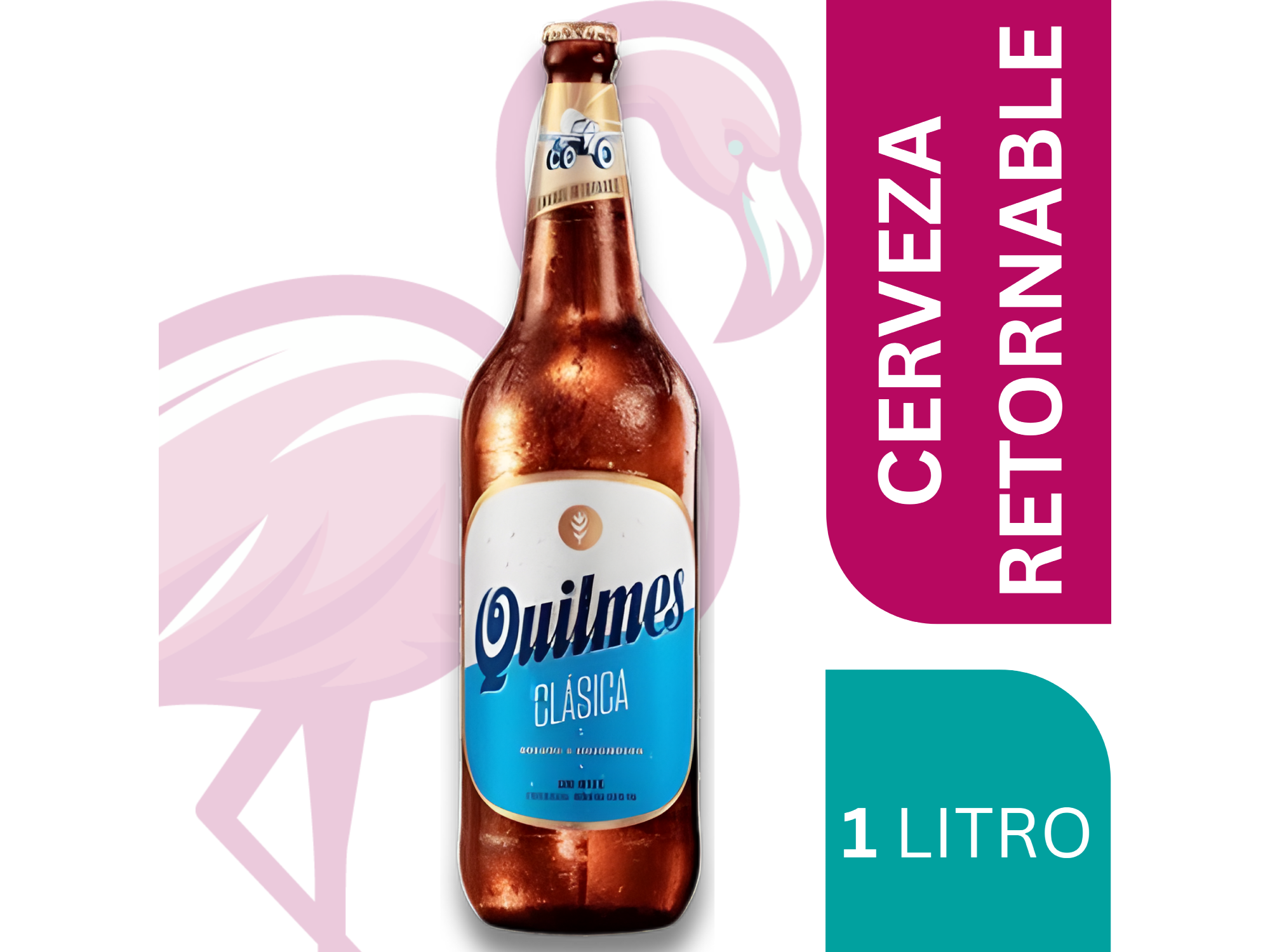 CERVEZA RETORNABLE QUILMES CLASICA 1LT