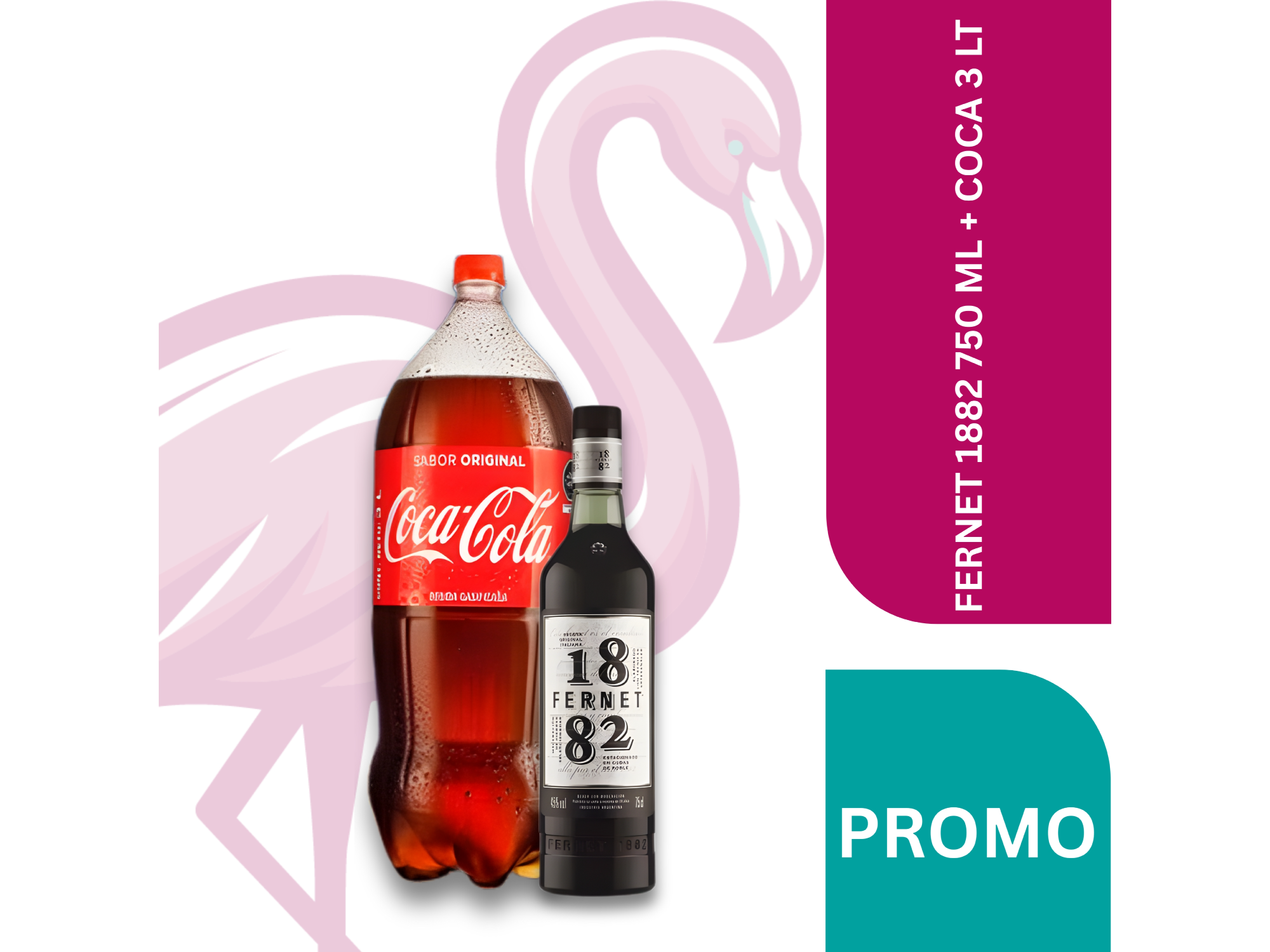 FERNET 1882 750 ML + COCA 3 LT 💎