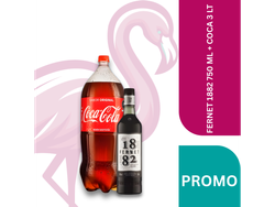 FERNET 1882 750 ML + COCA 3 LT 💎