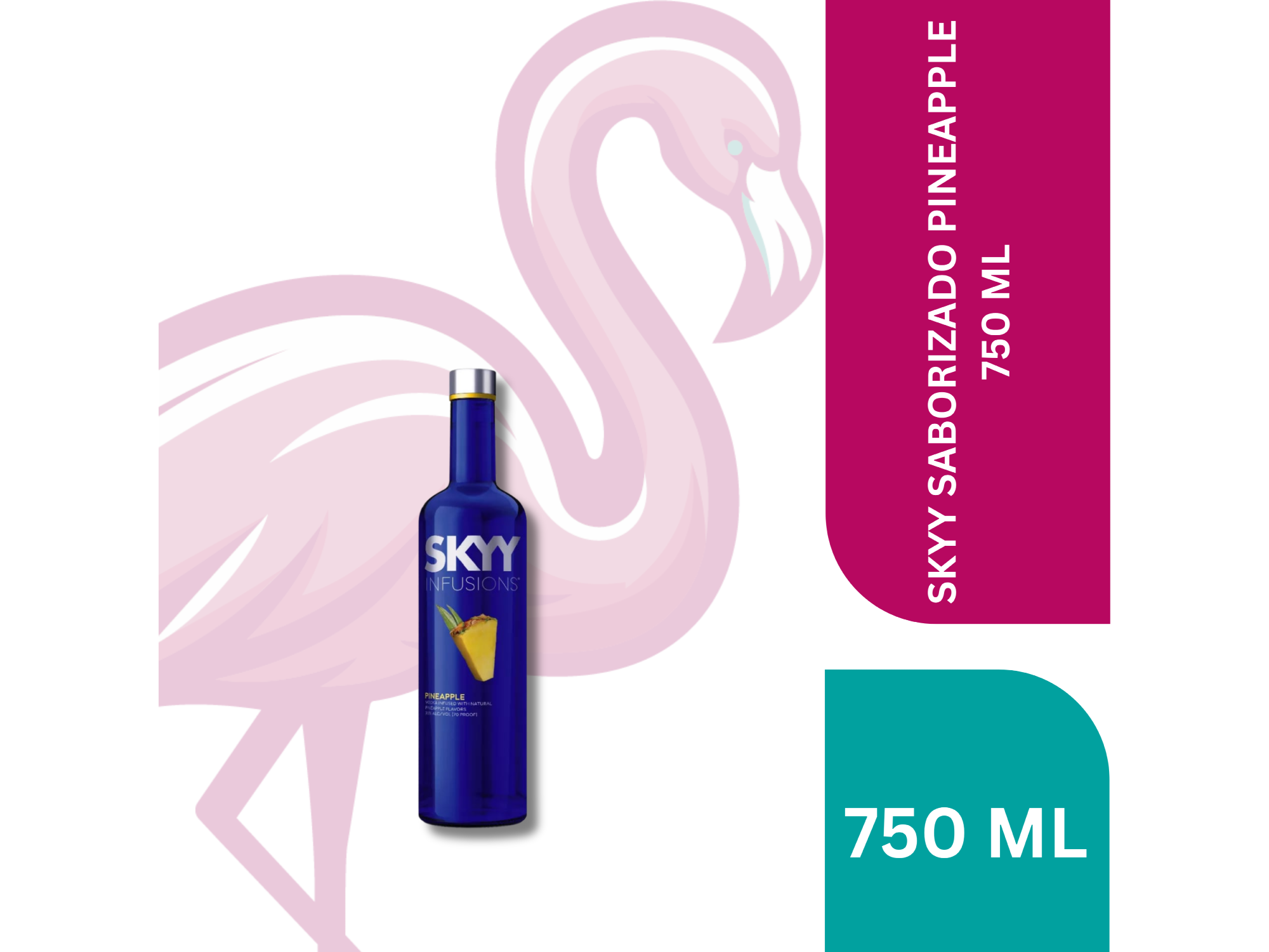 SKYY SABORIZADO PINEAPPLE 750 ML