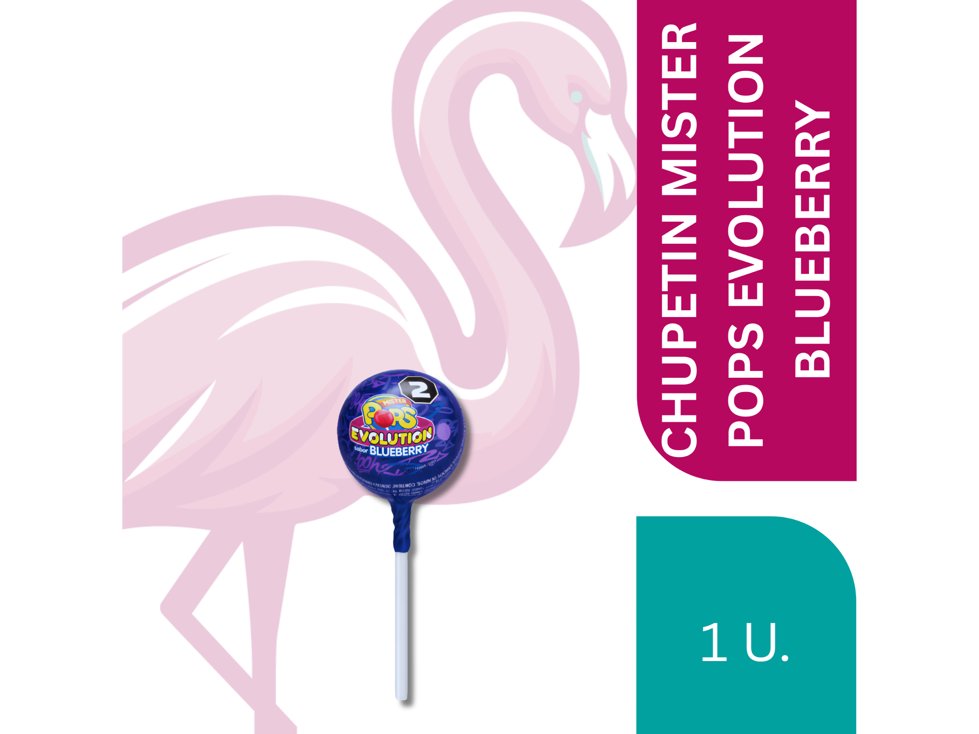 CHUPETIN MISTER POPS EVOLUTION BLUEBERRY AZUL