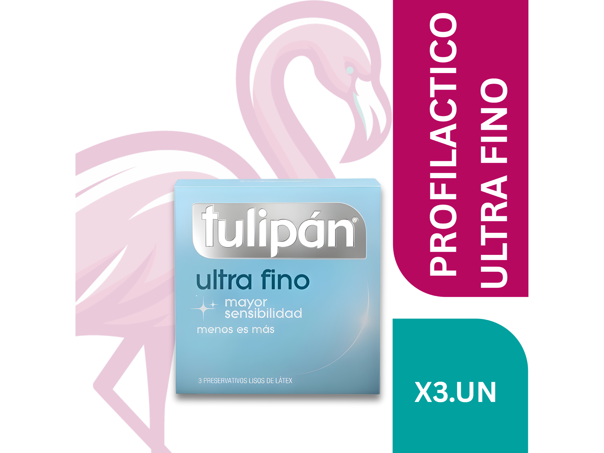 PROFILACTICO/PRESERVATIVO TULIPAN ULTRTA FINO X3U