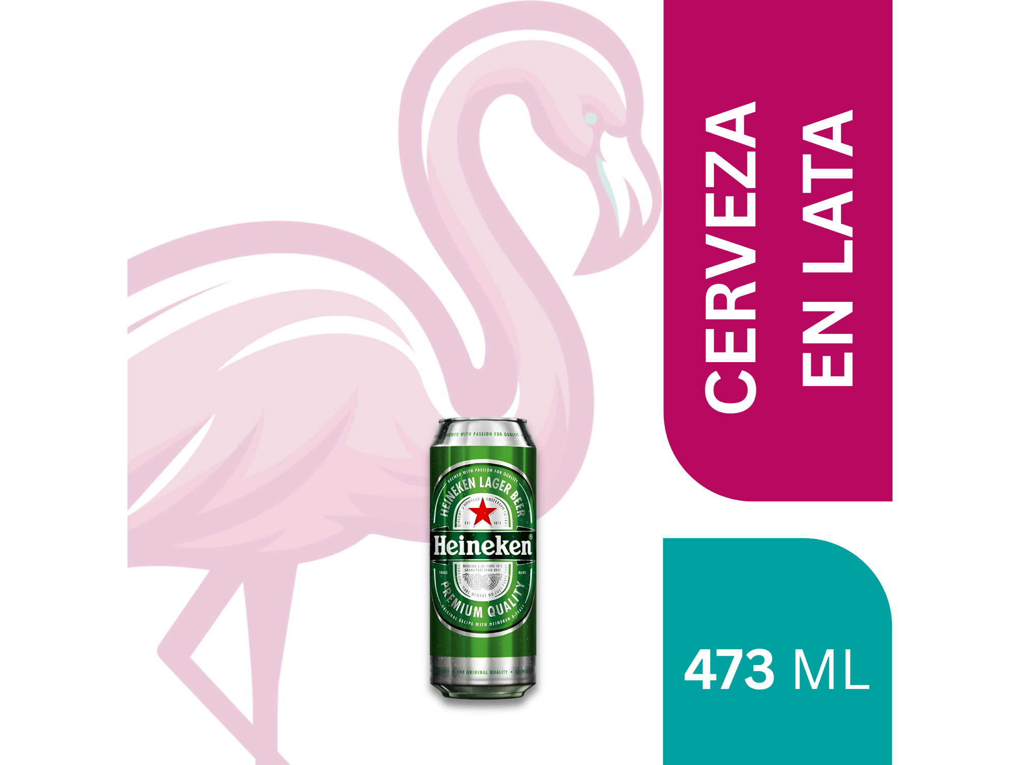 CERVEZA LATA HEINEKEN 473 ML