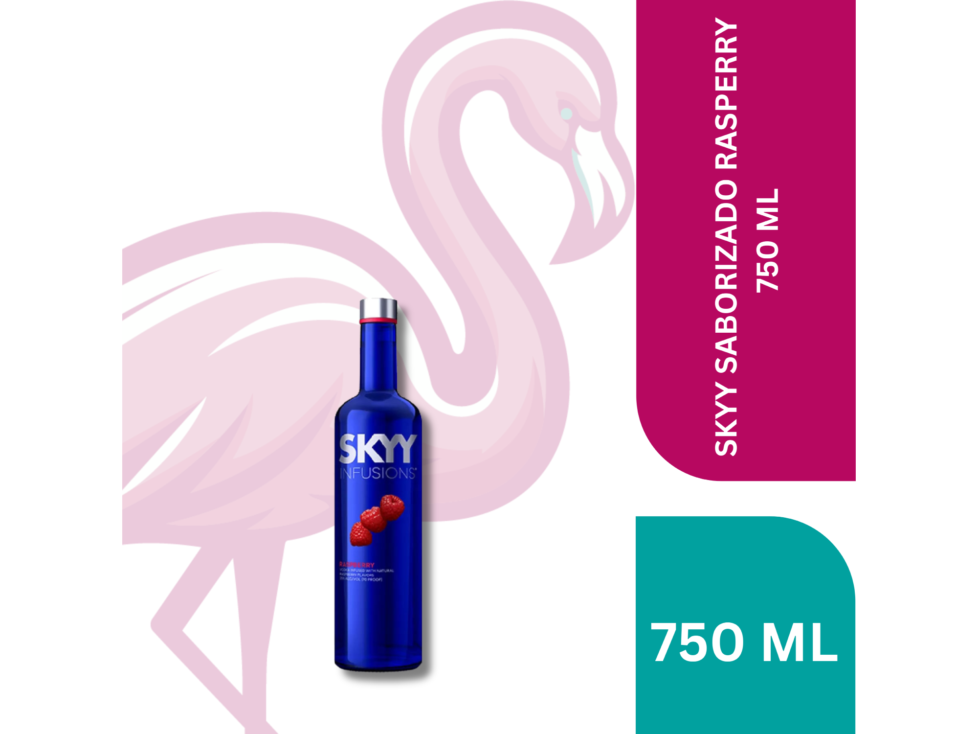 SKYY SABORIZADO RASPERRY 750 ML