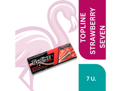 CHICLE TOPLINE SEVEN STRAWBERRY (ROJO)