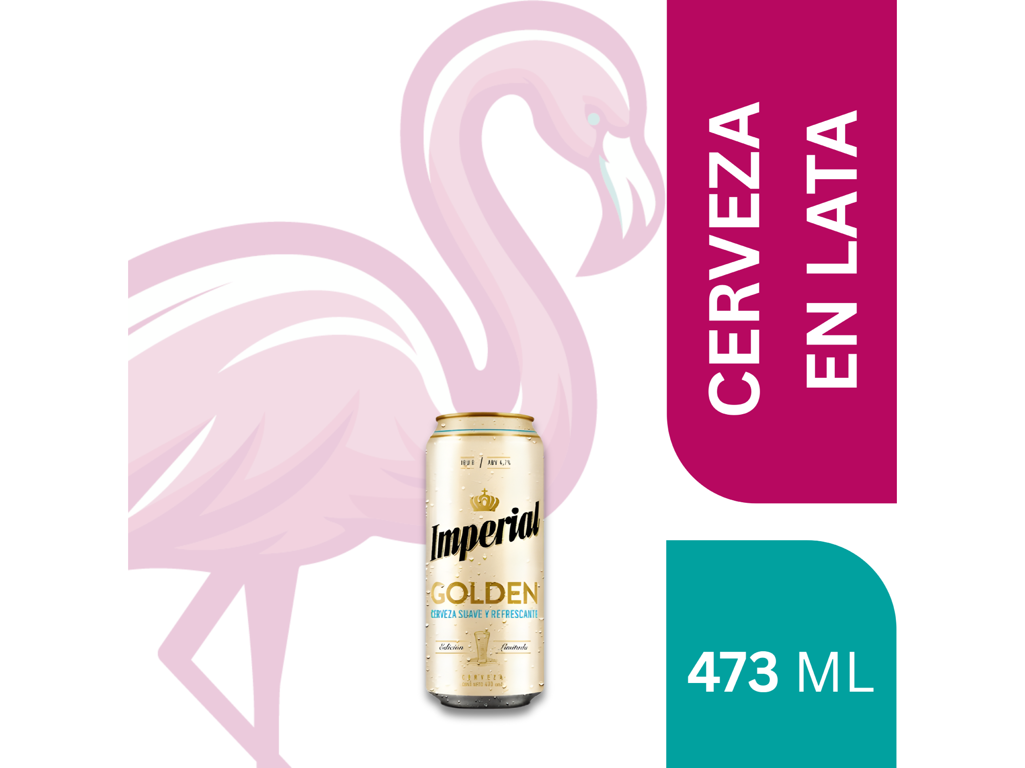 CERVEZA LATA IMPERIAL GOLDEN 473 ML