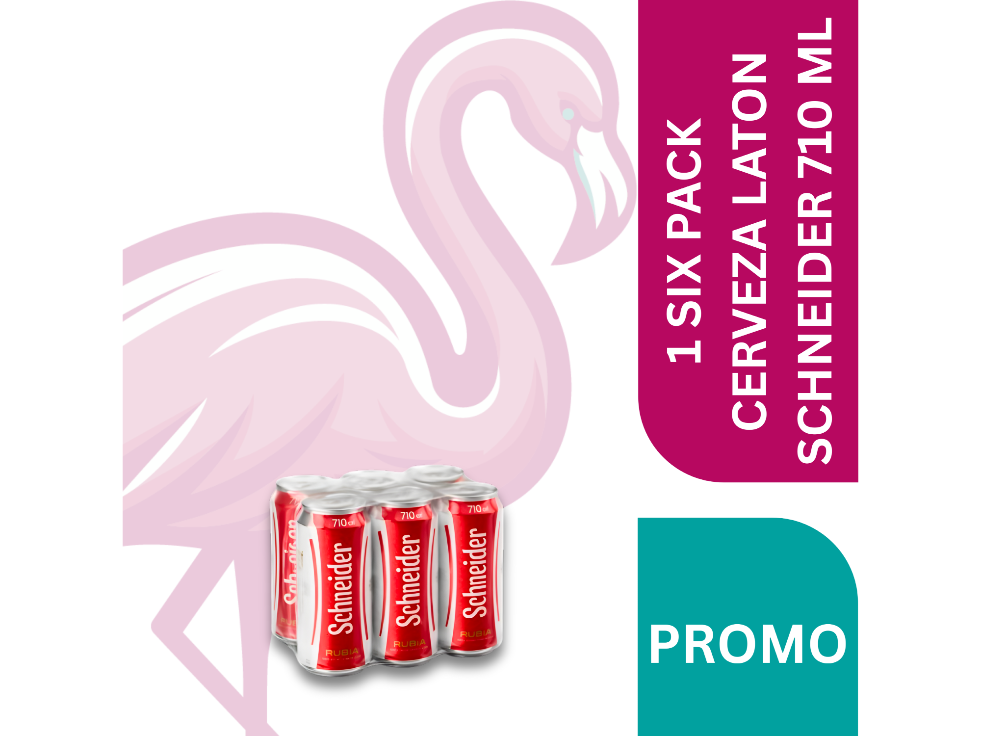 1 SIX PACK CERVEZAS LATAS SCHNEIDER 710 ML