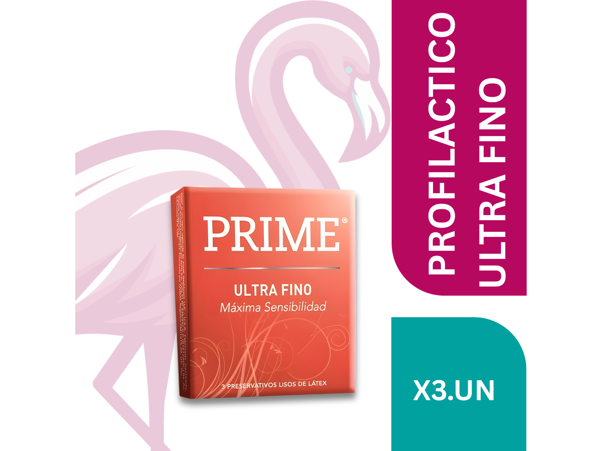 PROFILACTICO/PRESERVATIVO PRIME ULTRA FINO X3U