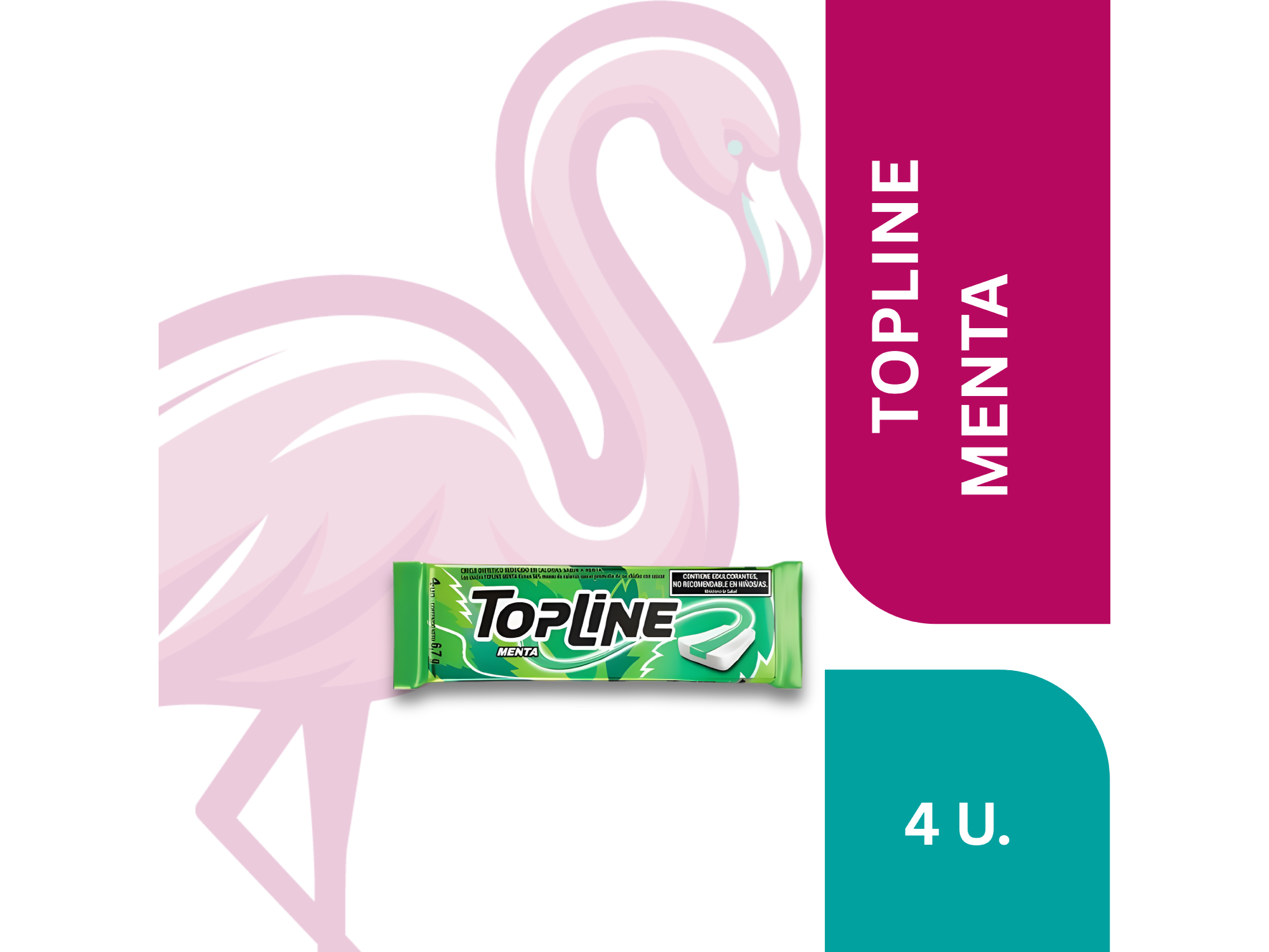 CHICLE TOPLINE CHICO MENTA (VERDE)