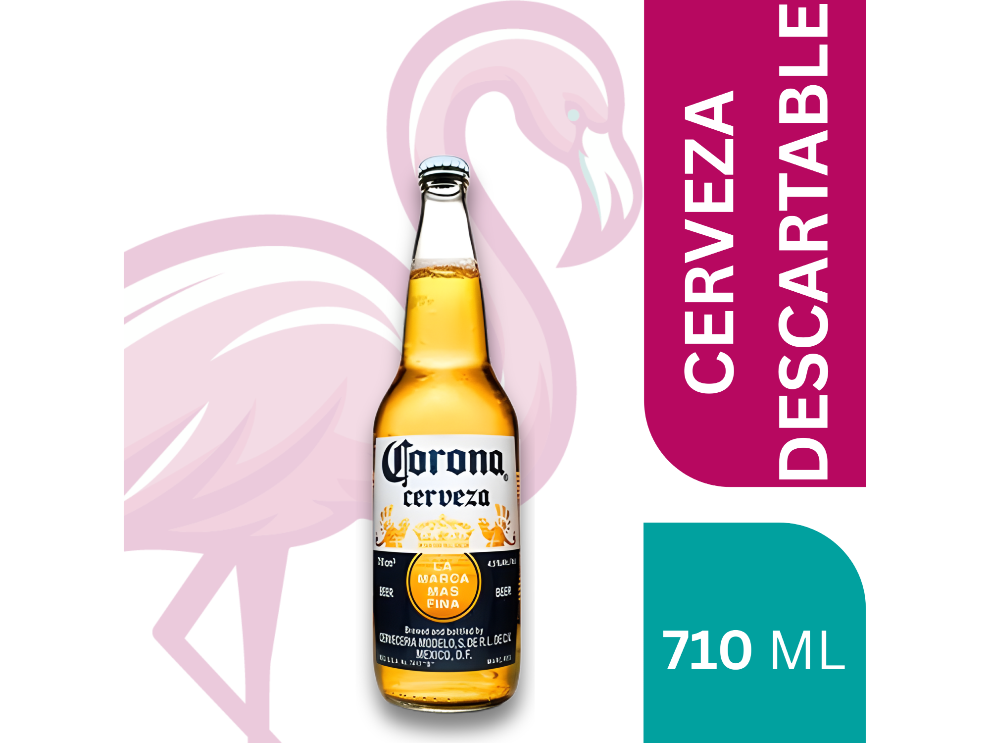 CERVEZA DESCARTABLE CORONA 710 ML
