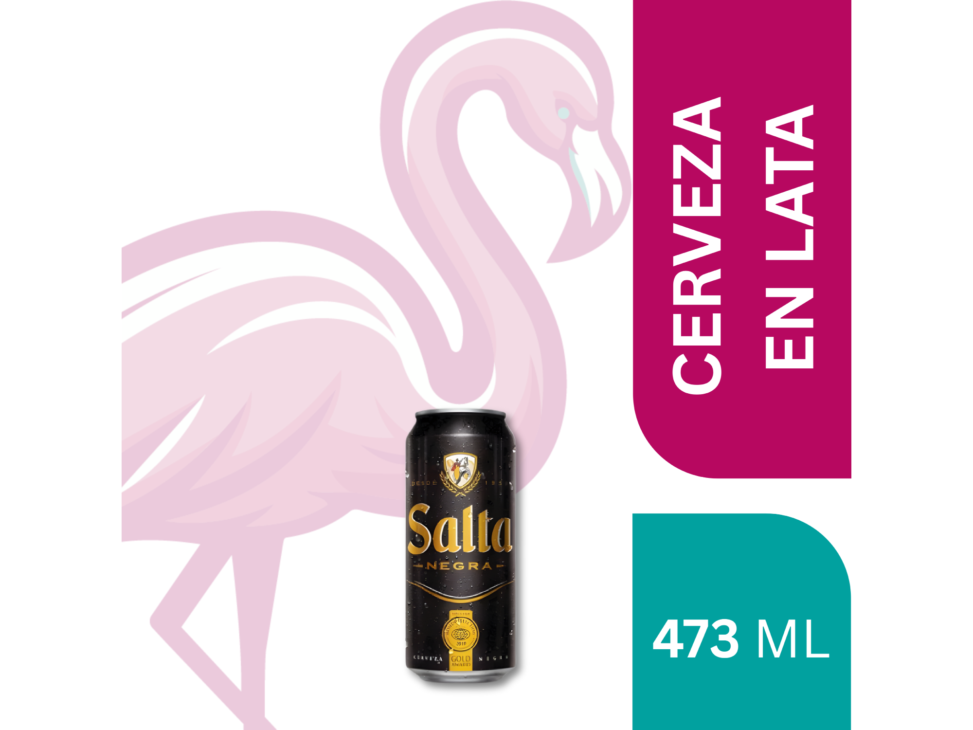 CERVEZA LATA SALTA NEGRA 473 ML