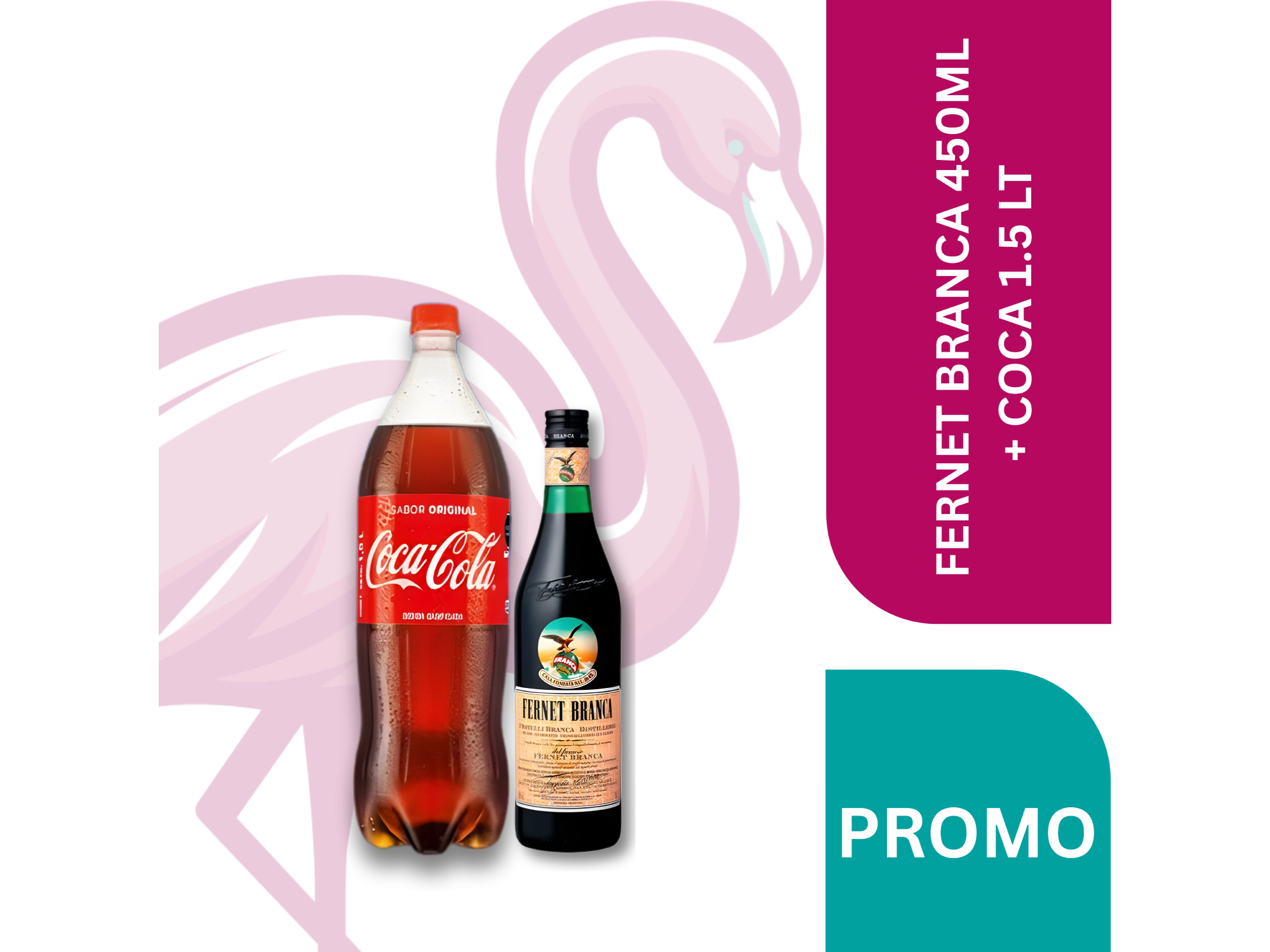 FERNET BRANCA 450ML + COCA 1.5 LT