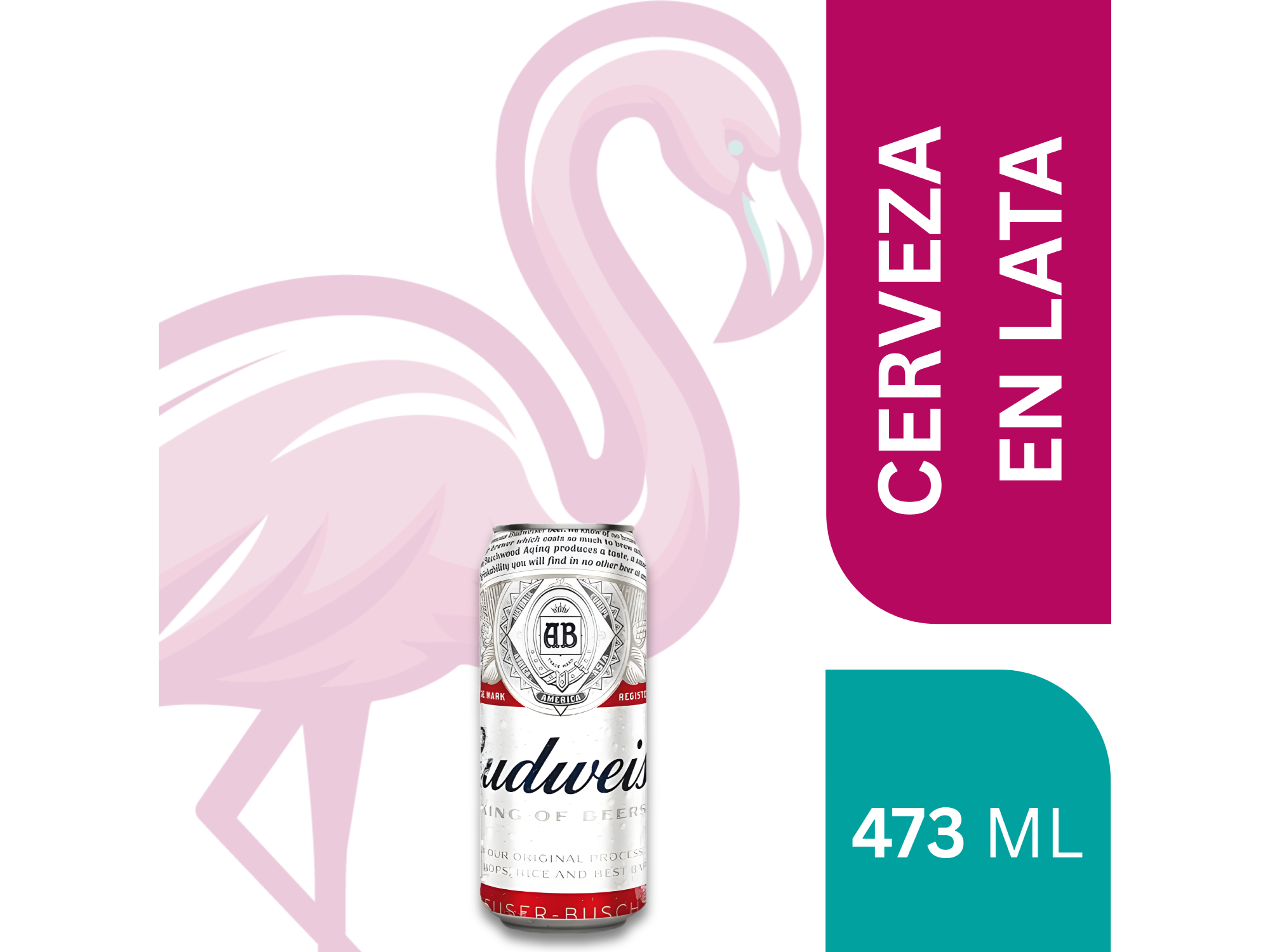 CERVEZA LATA BUDWEISER 473 ML