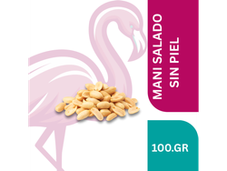 MANI SIN PIEL SALADO FRITO 100.GR