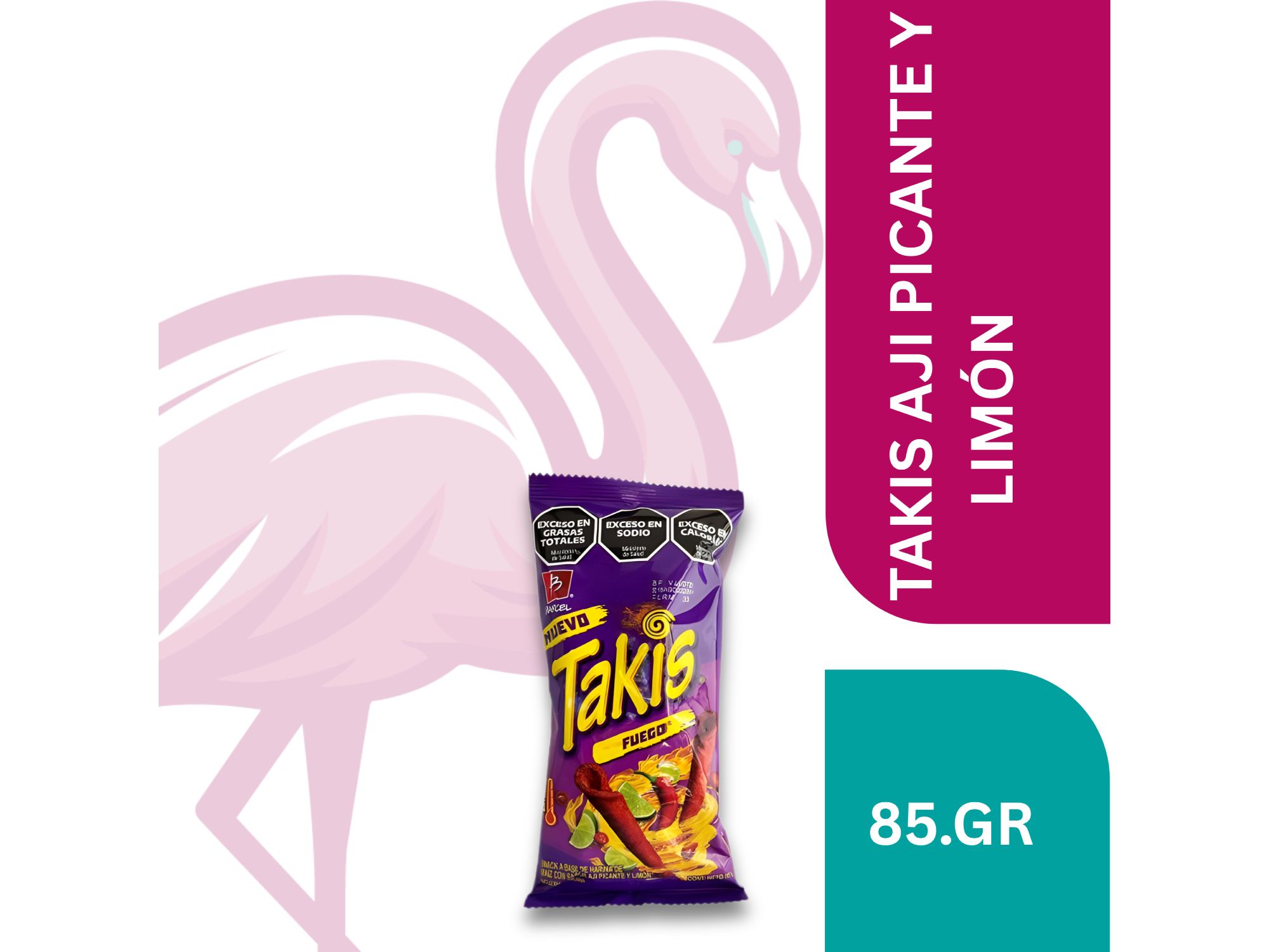 TAKIS FUEGO (SABOR AJÍ PICANTE Y LIMÓN) 85 GR